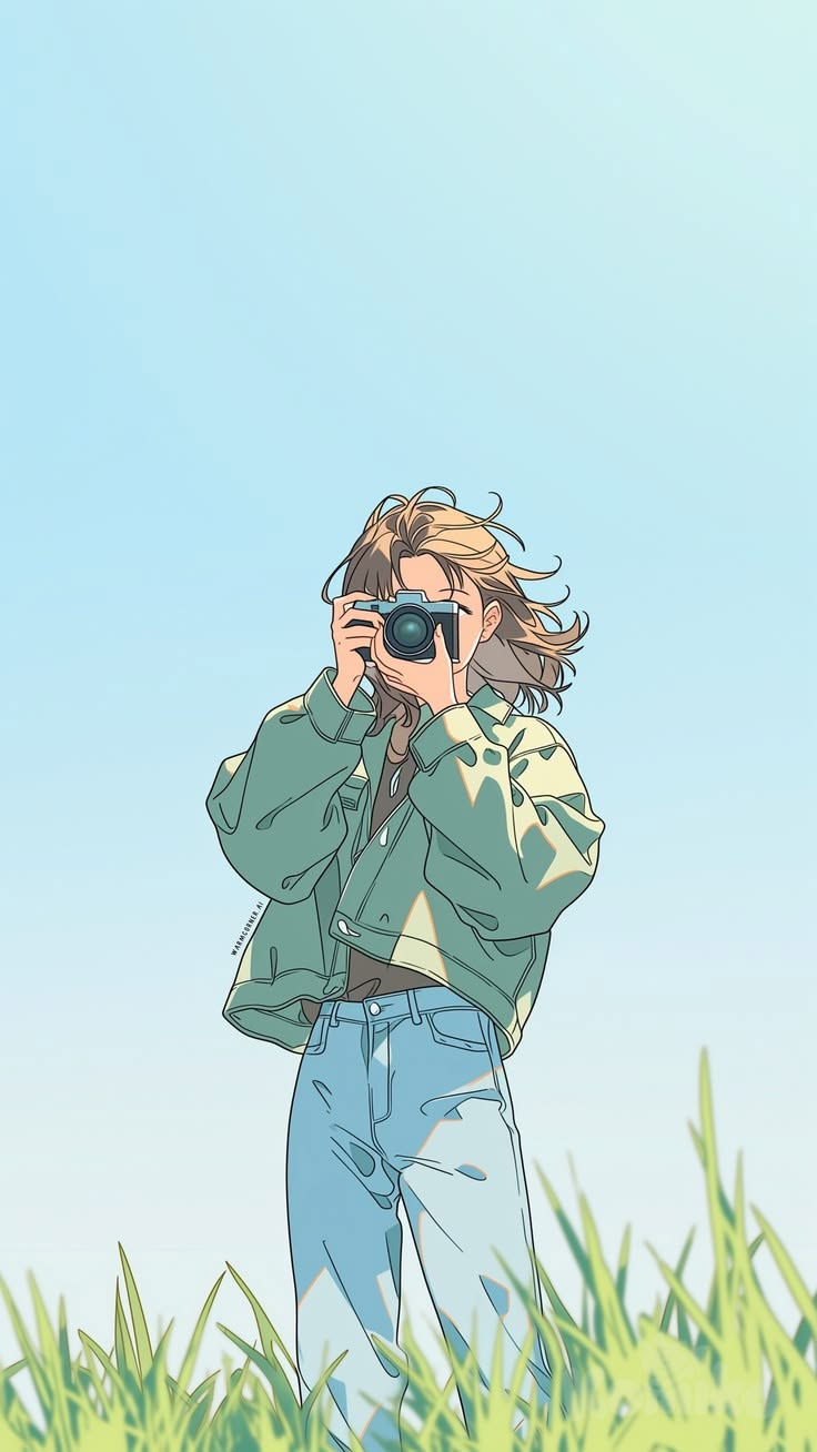 Camera girl portrait sample image