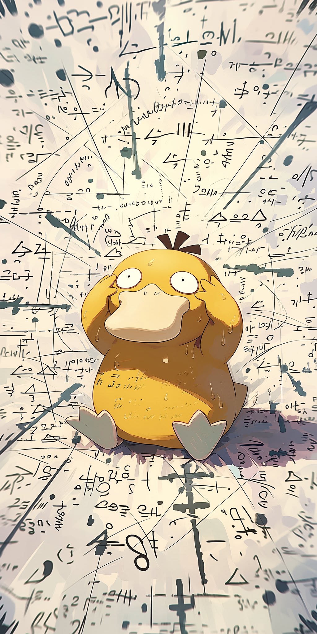 Psyduck math wall sample image
