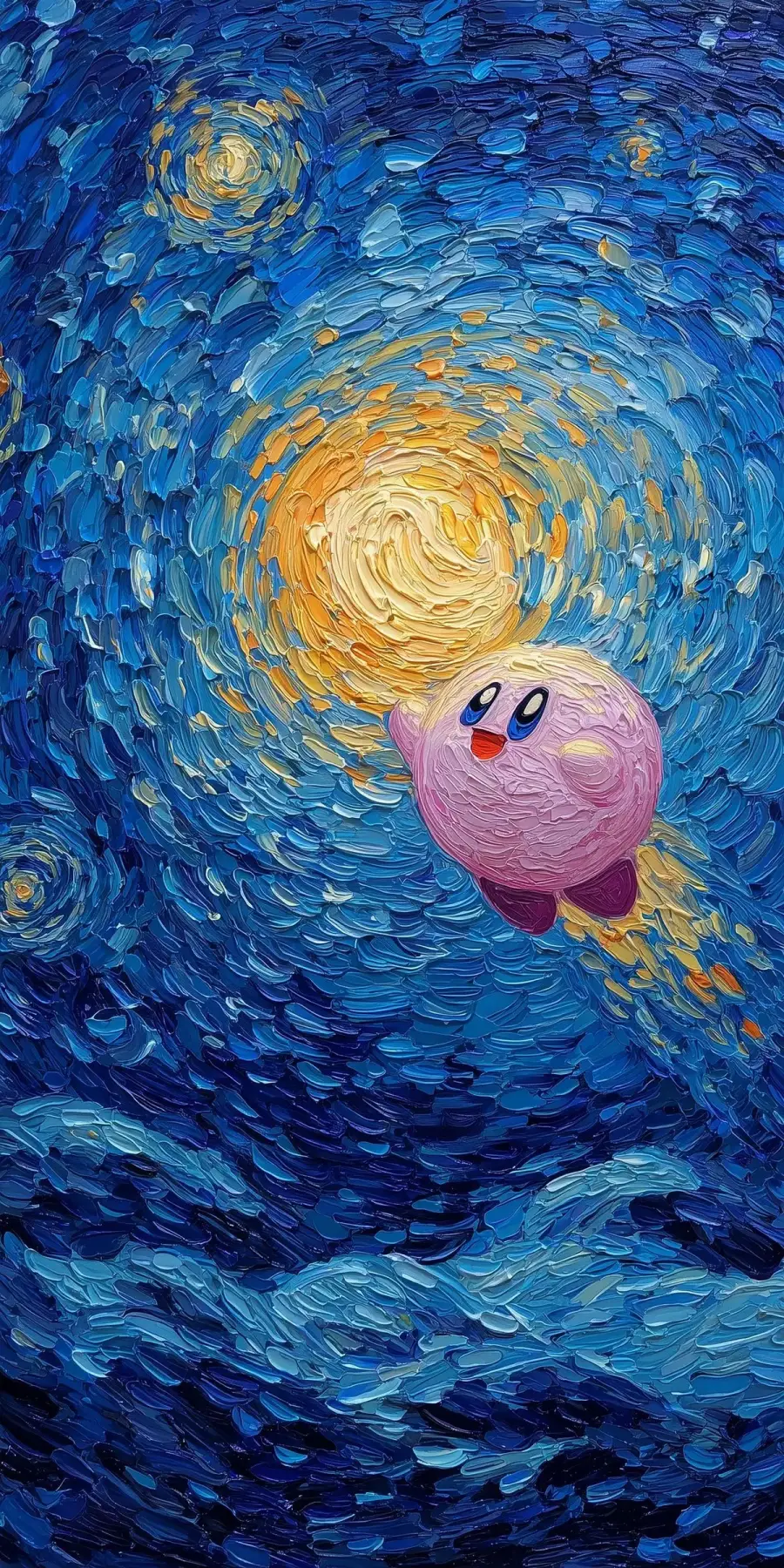 Starry Kirby painting sample image
