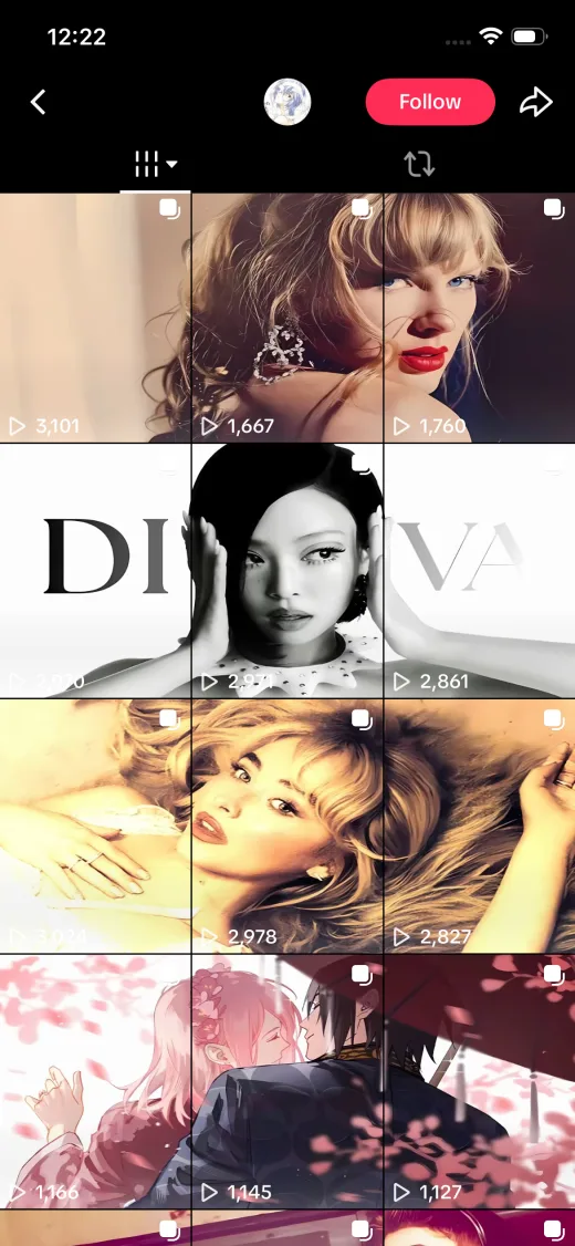 Pop culture TikTok grid takeover