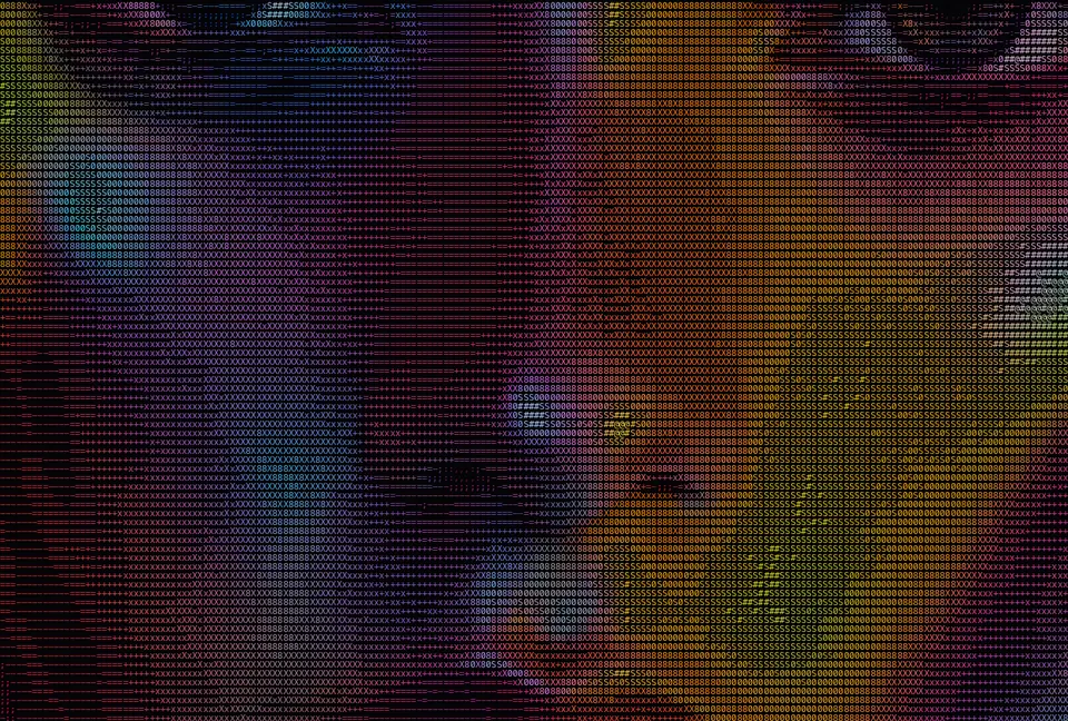 Sample poster photo for ASCII art